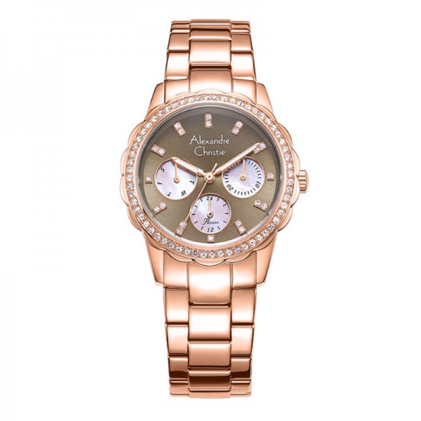 Alexandre Christie AC 2A64 Rosegold Brown BFBRGBO